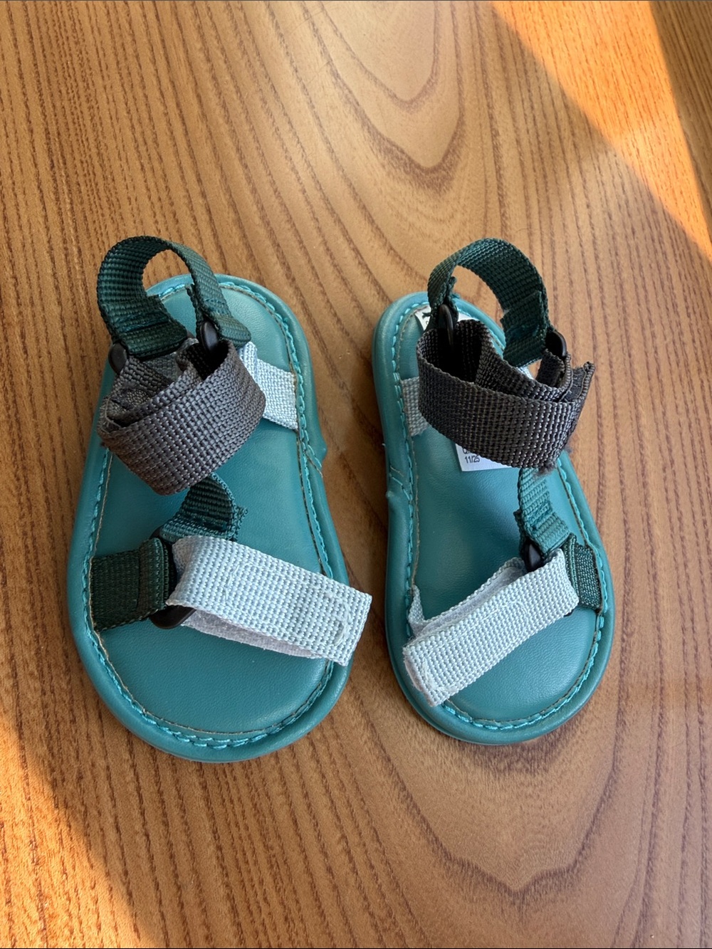Baby Teal Sport Sandals with Adjustable Straps